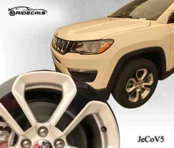 Jeep Compass 17" rim decals JeCoV5