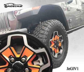 Jeep Gladiator 17" rim decals JeGlV1