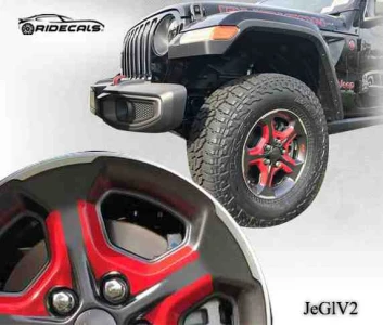 Jeep Gladiator 17" rim decals JeGlV2