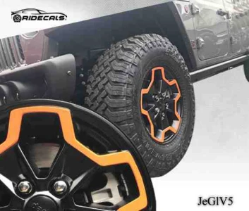 Jeep Gladiator 17" rim decals JeGlV5