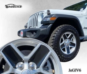 Jeep Gladiator 17" rim decals JeGlV6