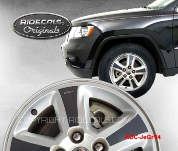 Jeep Grand Cherokee 16" rim decals JeGrV4