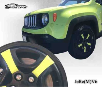 Jeep Renegade 16" rim decals JeRe(M)V6
