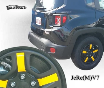 Jeep Renegade 16" rim decals JeRe(M)V7