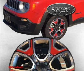 Jeep Renegade 18" rim decals JeReV2