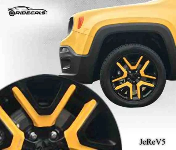 Jeep Renegade 18" rim decals JeReV5