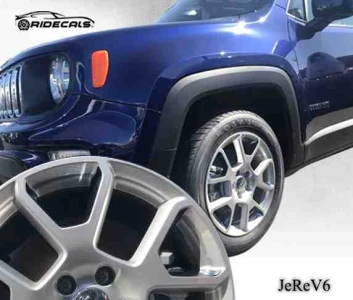 Jeep Renegade 17" rim decals JeReV6