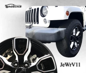 Jeep Wrangler 18" rim decals JeWrV11