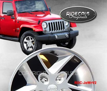 Jeep Wrangler 17" rim decals JeWrV2