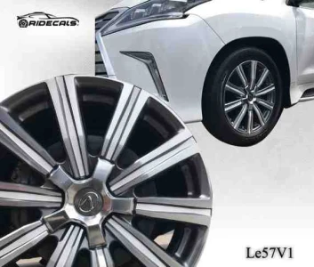 Lexus LX 570 21" rim decals Le57V1