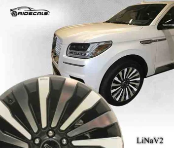 Lincoln Navigator 22" rim decals LiNaV2