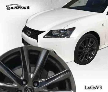 Lexus GS 350 19" rim decals LxGsV3