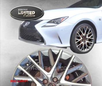 Lexus RC 350 19" rim decals LxRcV1