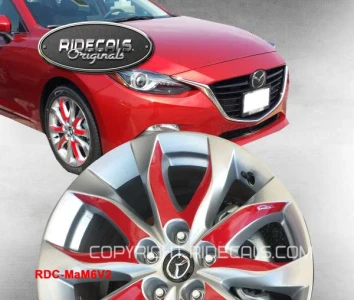 MAZDA 626 17" rim decals MaM6V2