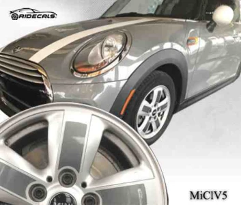 MINI Clubman 16" rim decals MiClV5