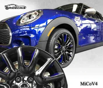 MINI Cooper 16" rim decals MiCoV4