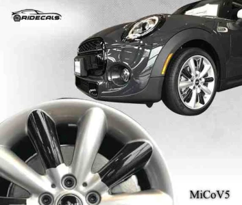 MINI Cooper 17" rim decals MiCoV5