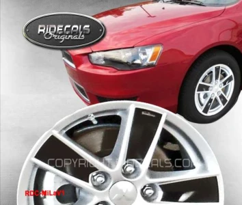 Mitsubishi Lancer 16" rim decals MiLaV1