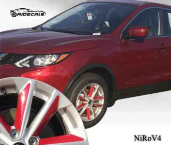 Nissan Rogue 17" rim decals NiRoV4