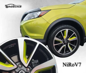 Nissan Rogue 17" rim decals NiRoV7