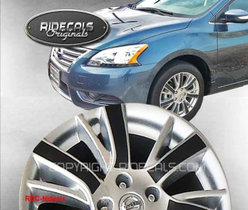 Nissan Sentra 16" rim decals NiSeV1