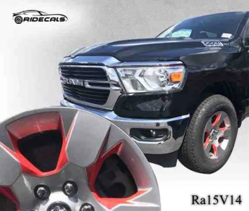 Ram 1500 18" rim decals Ra15V14