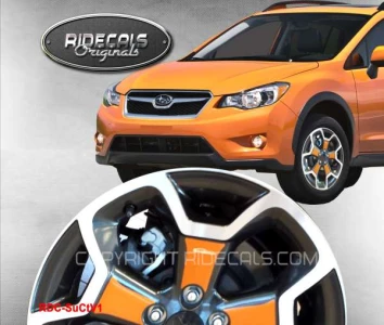 Subaru Crosstrek 17" rim decals SuCtV1