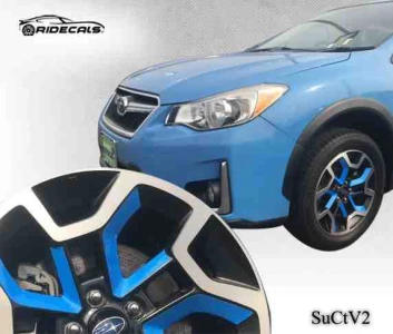 Subaru Crosstrek 17" rim decals SuCtV2