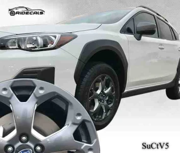 Subaru Crosstrek 17" rim decals SuCtV5