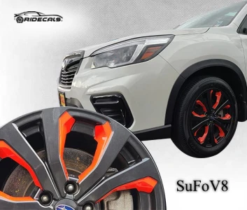 Subaru Forester 18" rim decals SuFoV8