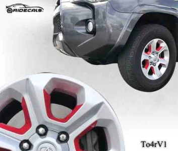 Toyota 4Runner 17" rim decals To4rV1