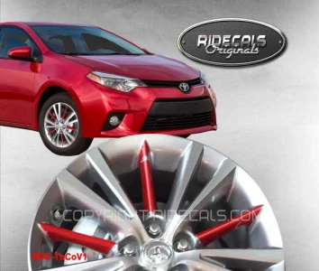 Toyota Corolla 16" rim decals ToCoV1