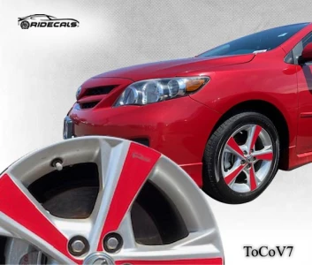 Toyota Corolla 16" rim decals ToCoV7