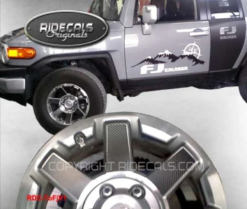 Toyota FJ Cruiser 17" rim decals ToFJV1