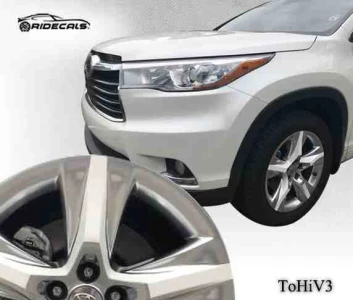 Toyota Highlander 19" rim decals ToHiV3