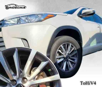Toyota Highlander 18" rim decals ToHiV4