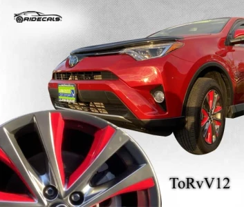 Toyota RAV4 18" rim decals ToRvV12