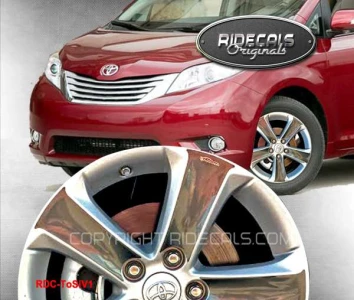 Toyota Sienna 17" rim decals ToSiV1