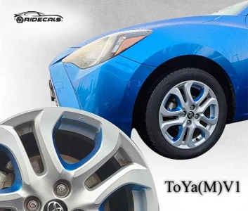 Toyota Yaris 16" rim decals ToYa(M)V1
