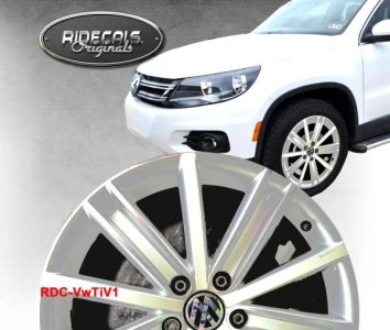 Volkswagen Tiguan 18" rim decals VwTiV1